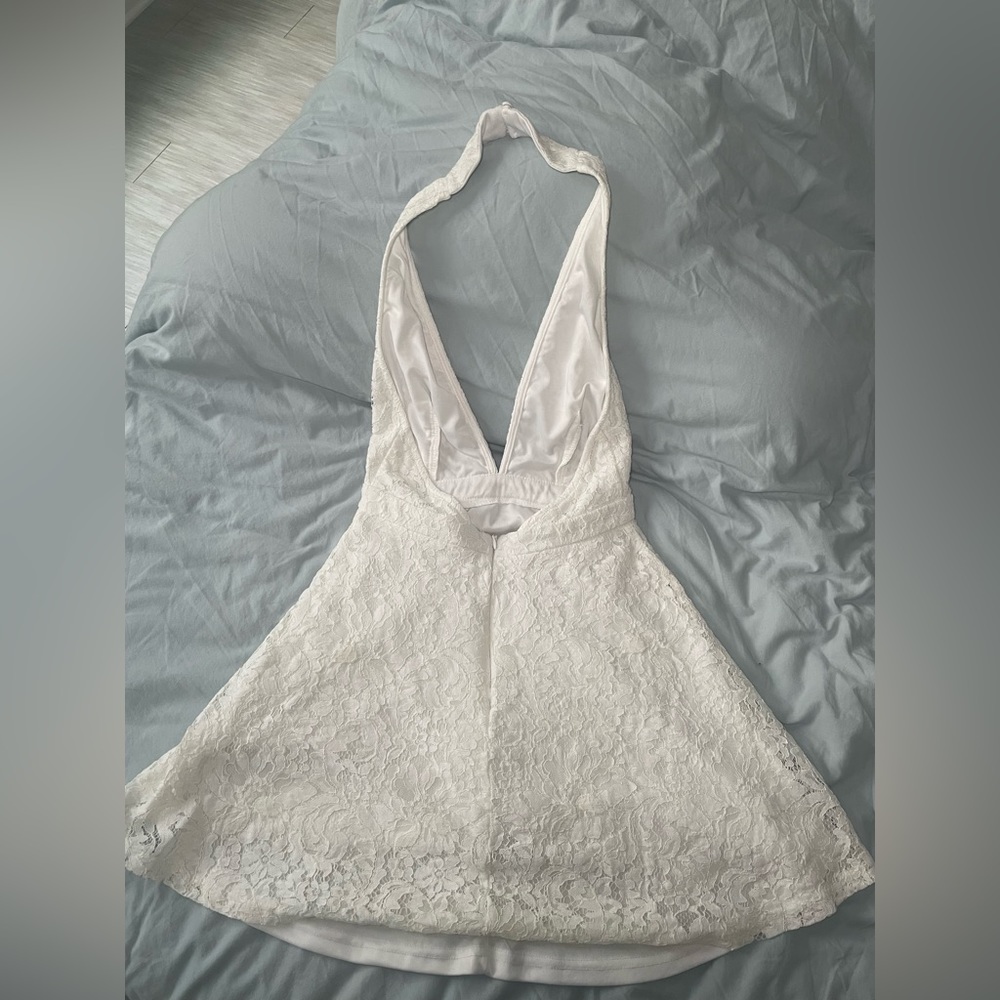 Superdown Halter White Graduation Dress - image 2